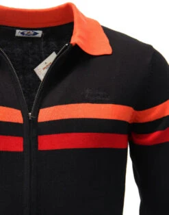 Mavers MADCAP Retro Mod Zip Through Cardigan (B) -Cheap Outfits For Man Store madcap mavers black 1 17870.1661338742