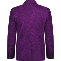 Paisley Montana Retro 70s Blazer P -Cheap Outfits For Man Store madcap paisley cord blazer purple back 95269.1664290861