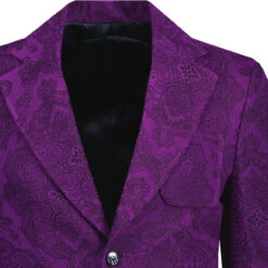 Paisley Montana Retro 70s Blazer P -Cheap Outfits For Man Store madcap paisley cord blazer purple detal 16662.1664290863