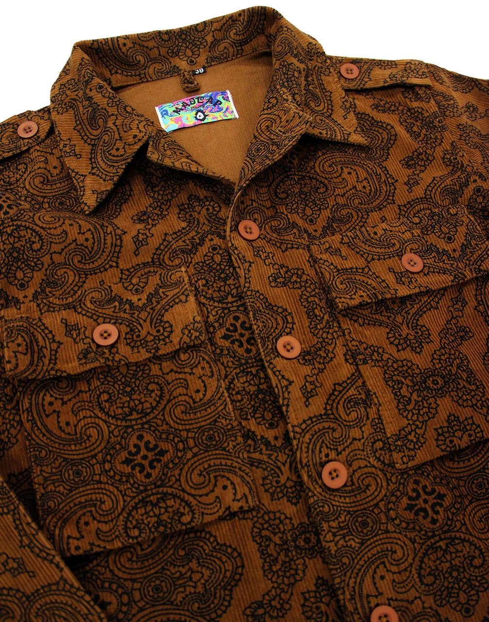 Paisley Lennon 60s Mod Cord Jacket 4 Paisley Lennon 60s Mod Cord Jacket - Image 2