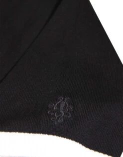 Capone Mod Ska Two Tone Knit Polo 8 Capone Mod Ska Two Tone Knit Polo -Cheap Outfits For Man Store madcap panel polo black white close2 36461.1661268975