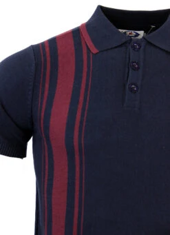 Aftermath 60s Mod Stripe Knit Polo 18 Aftermath 60s Mod Stripe Knit Polo -Cheap Outfits For Man Store madcap stripe aftermath polo navy3 60181.1661271627 1