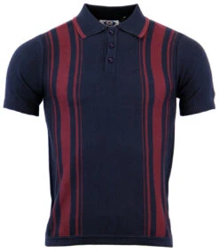 Aftermath 60s Mod Stripe Knit Polo (Navy) 10 Aftermath 60s Mod Stripe Knit Polo (Navy) -Cheap Outfits For Man Store madcap stripe aftermath polo navy4 81875.1661271624