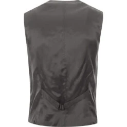 Mohair Tonic Lapel Waistcoat SILVER -Cheap Outfits For Man Store madcap suit waistcoat silver back 73369.1661265098