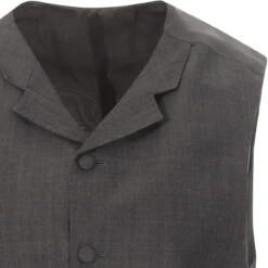 Mohair Tonic Lapel Waistcoat SILVER -Cheap Outfits For Man Store madcap suit waistcoat silver detail 98122.1661265100