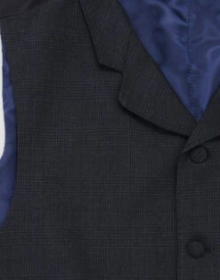 1960s Mod Check Lapel Waistcoat 7 1960s Mod Check Lapel Waistcoat -Cheap Outfits For Man Store madcap suit waistcoat1 14715.1661271088