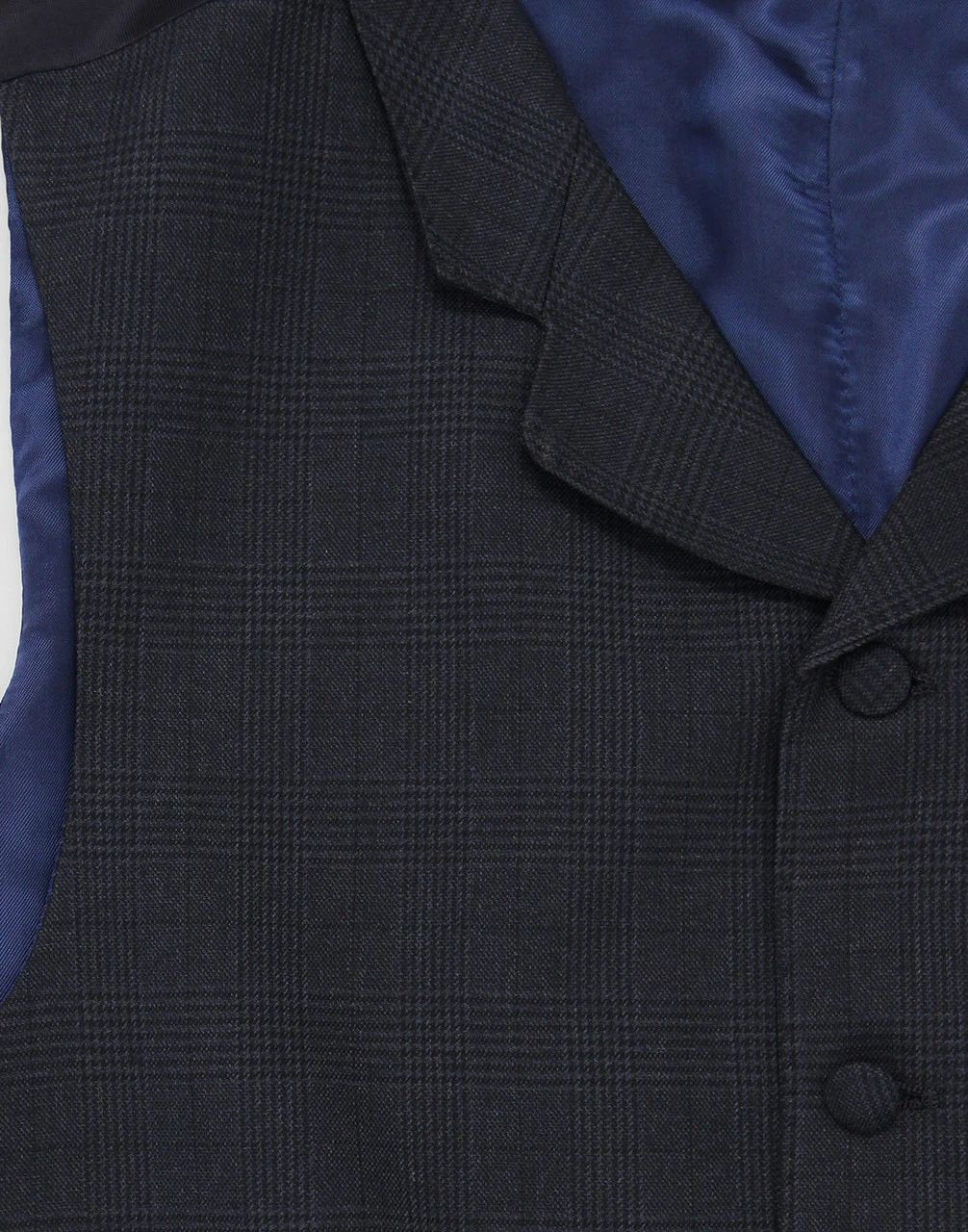 1960s Mod Check Lapel Waistcoat 4 1960s Mod Check Lapel Waistcoat - Image 2