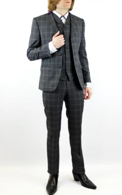 Tailored By Mod Check Suit Jacket -Cheap Outfits For Man Store madcap check 3 pce suit142 68991.1661273165