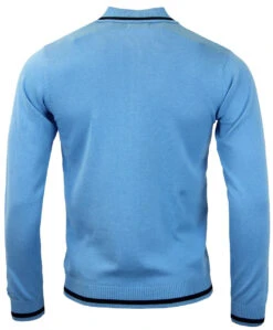 Marriott Suede Mod Polo Cardigan NS -Cheap Outfits For Man Store madcap england suede marriott blue1 13531.1661272860 2