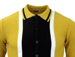 Marriott Suede Mod Polo Cardigan NS -Cheap Outfits For Man Store madcap england suede marriott mustard3 47969.1661272847 2