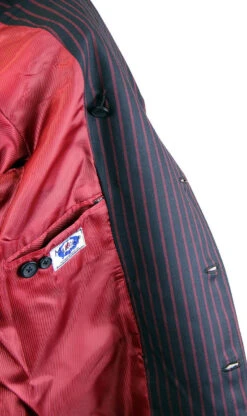 Howl MADCAP Double Breasted Retro Stripe Blazer -Cheap Outfits For Man Store madcap howl blazer navy1 97041.1661273243