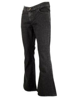 Rock Flare Retro 70s Flares (B/W) -Cheap Outfits For Man Store madcap rock flares black stonewash2 39329.1661272641