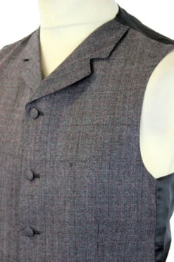 Redford High Fasten Check Waistcoat -Cheap Outfits For Man Store madcap silver check suit waistcoat3 98296.1661273029