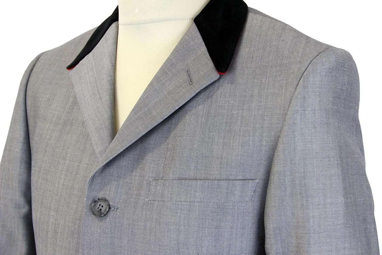 Fab 4 Button Mod Mohair Suit Jacket 4 Fab 4 Button Mod Mohair Suit Jacket - Image 2