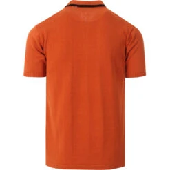 Aftermath Mod Stripe Knit Polo D/IP -Cheap Outfits For Man Store madcapeng aftermath polo rust back1 92085.1661264312