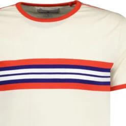 Cassette Retro 70s Stripe Tee (WA) -Cheap Outfits For Man Store madcapeng cassette tshirt white detail 30794.1678373638