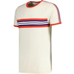 Cassette Retro 70s Stripe Tee (WA) -Cheap Outfits For Man Store madcapeng cassette tshirt white side 10517.1678373636
