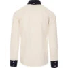 Casino Mod Two Tone BD Shirt (OW/N) -Cheap Outfits For Man Store madcapeng contrast shirt white back 34965.1661264587
