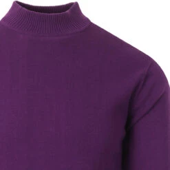 Eastwood Mock Turtleneck Jumper MO -Cheap Outfits For Man Store madcapeng eastwood turtleneck purple detail 10941.1661264188 12