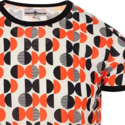 Eclipse Mono Abstract Circle Tee -Cheap Outfits For Man Store madcapeng geo pattern tshirt white detail 80393.1661262552 1