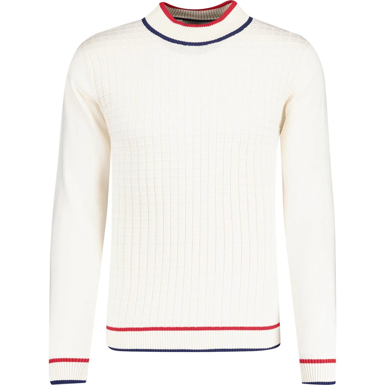 Kingly Grid Jacquard Turtleneck NB 4 Kingly Grid Jacquard Turtleneck NB - Image 2