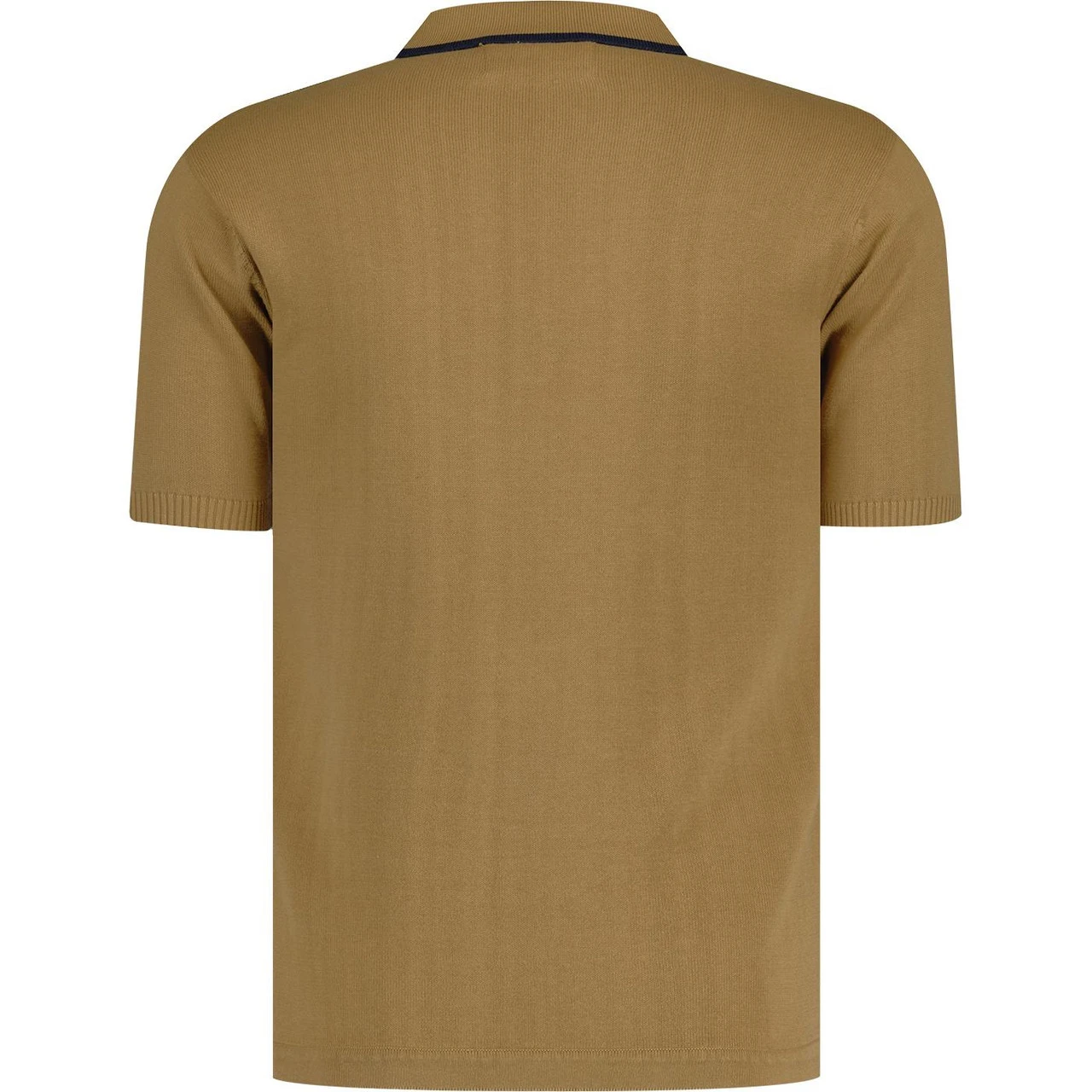 Aftermath Mod Stripe Knit Polo RUST 5 Aftermath Mod Stripe Knit Polo RUST - Image 3