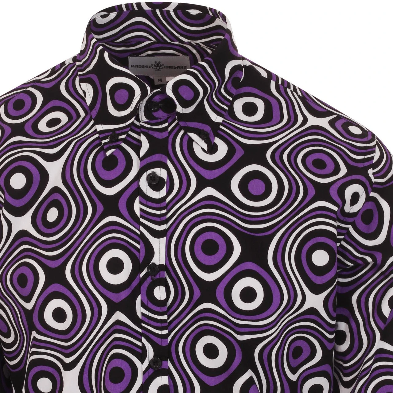 Trip Op Art Mod Big Collar Shirt BR 7 Trip Op Art Mod Big Collar Shirt BR - Image 6
