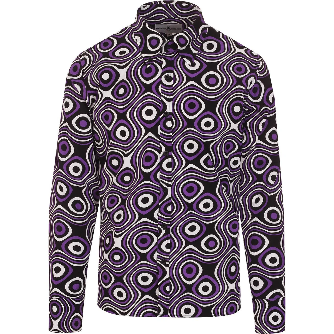 Trip Op Art Mod Big Collar Shirt BR 8 Trip Op Art Mod Big Collar Shirt BR - Image 7
