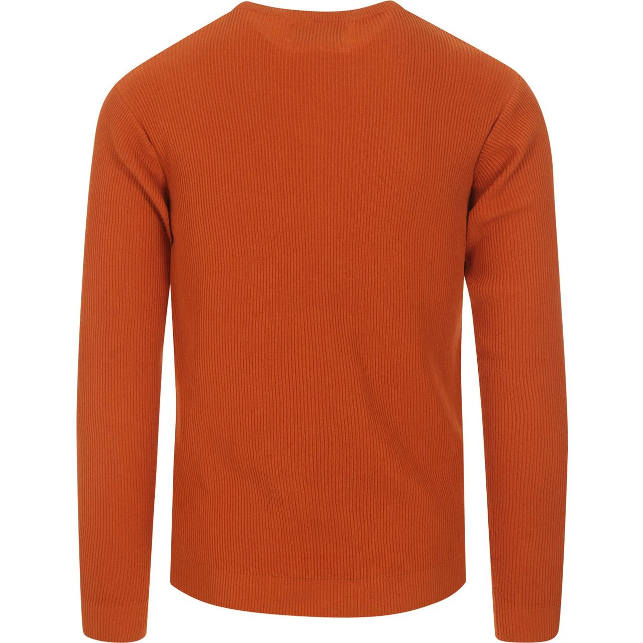 Caine Ribbed Grandad Top (Rust) 6 Caine Ribbed Grandad Top (Rust) - Image 5
