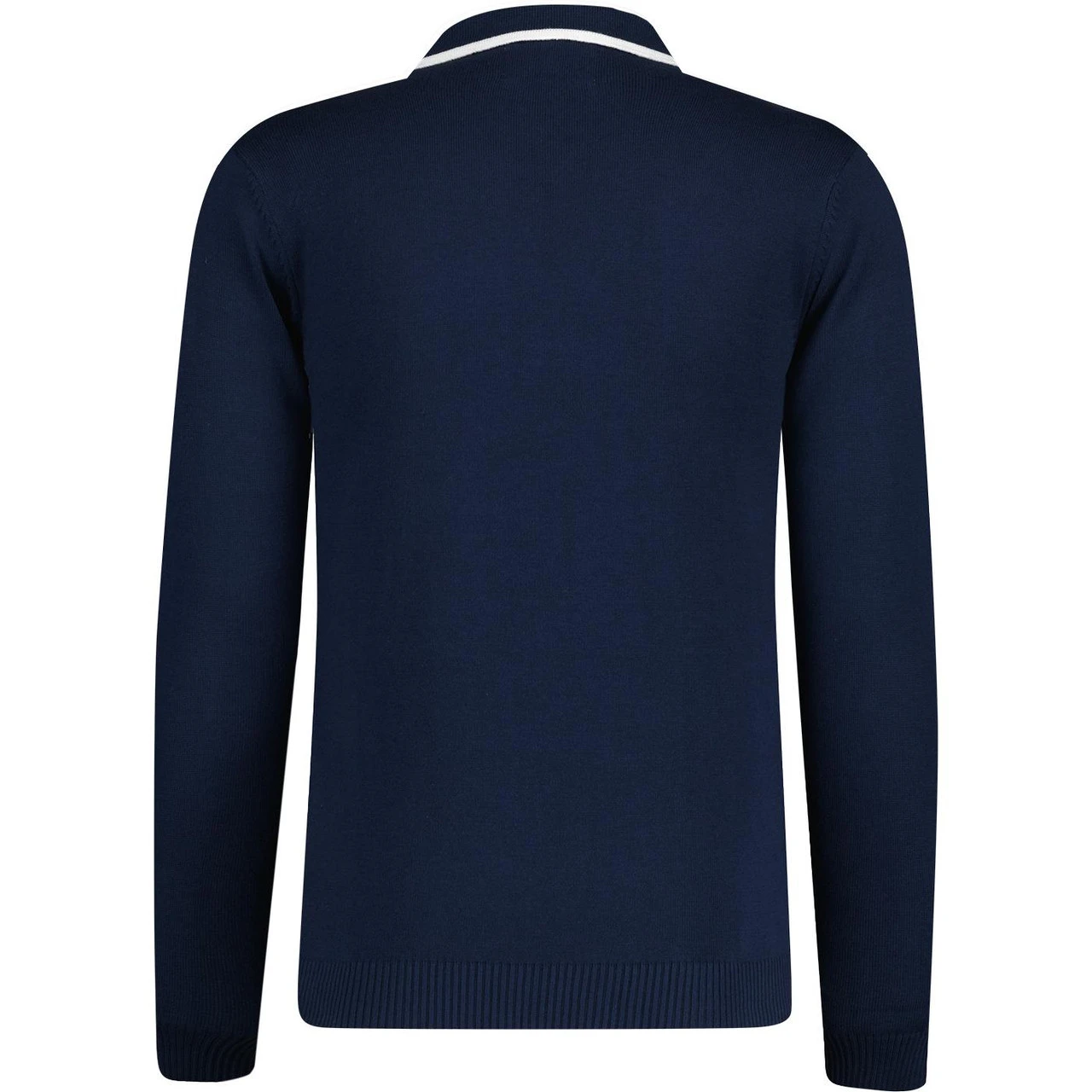 Zodiac Mod Textured Raised Stripe Knitted Polo Shirt Black 13 Zodiac Mod Textured Raised Stripe Knitted Polo Shirt Black - Image 11