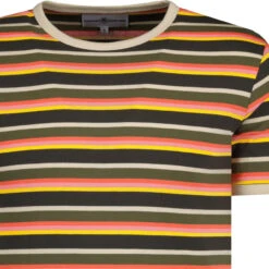 Dekker Retro 70s Stripe T-Shirt -Cheap Outfits For Man Store madcapeng stripe ringer tshirt peat detaul 03937.1678374339
