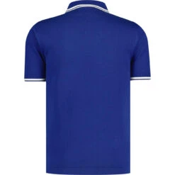 Empire Mod Big Collar Popcorn Waffle Polo In Black/Buckthorn -Cheap Outfits For Man Store madcapengland empire polo tshirt blue back 94970.1687256103 2