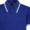 Empire Mod Big Collar Popcorn Waffle Polo In Black/Buckthorn -Cheap Outfits For Man Store madcapengland empire polo tshirt blue detail 05609.1687256104 2