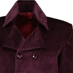 In Crowd High Collar Velvet Jacket -Cheap Outfits For Man Store madcapengland incrowd velvet coat purple detail 98917.1687189000