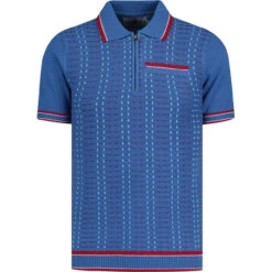 Miles Mod Jacquard Knit Polo (FB) -Cheap Outfits For Man Store madcapengland jacquard zip polo federal front 41898.1687189013