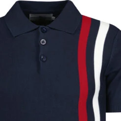Beck Mod Racing Stripe Knit Polo NB -Cheap Outfits For Man Store madcapengland racing polo blazer detail 67987.1671462747