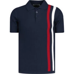 Beck Mod Racing Stripe Knit Polo NB -Cheap Outfits For Man Store madcapengland racing polo blazer front 18161.1671462745