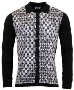 Overlook Honeycomb Polo Cardigan -Cheap Outfits For Man Store overlook white 3 16716.1661272313