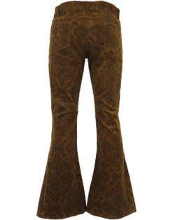 Paisley Rave 1970s Cord Bellbottoms 40 Paisley Rave 1970s Cord Bellbottoms -Cheap Outfits For Man Store paisley cord flares 2 77301.1679656833