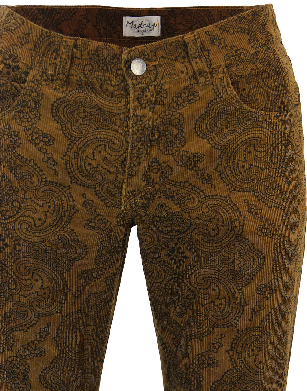 Paisley Rave 1970s Cord Bellbottoms 11 Paisley Rave 1970s Cord Bellbottoms - Image 9